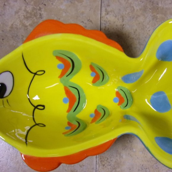 New Mainstreet Collection Fish Bowl with Knife Spreader, Cute Table Setting - Picture 11 of 11